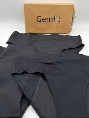 3 pack GemFit Period Absorbent Briefs Underwear Black Womens Size Large